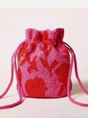 Kate Spade x Target Beaded Bucket Bag – Pink Floral – Sold Out Online